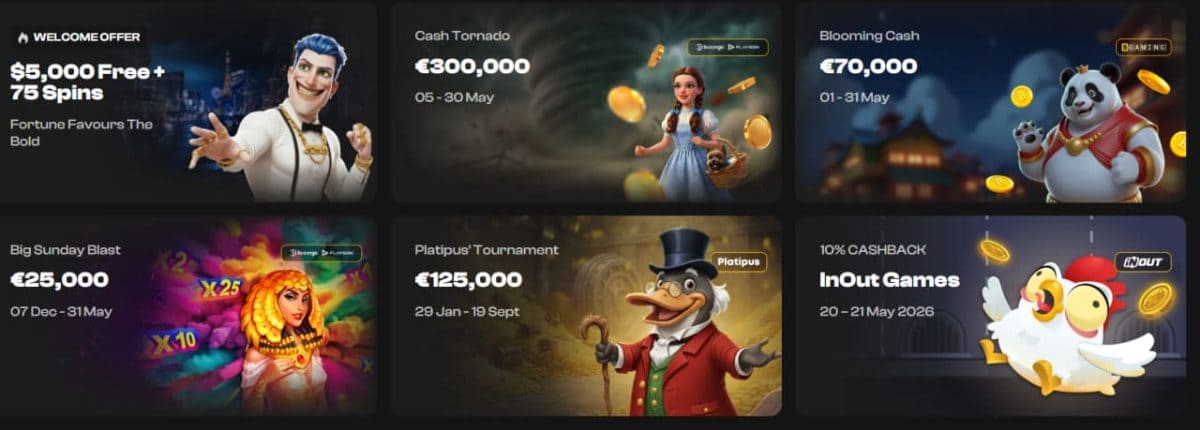Joka Casino Bonus 2026 – A$5,000 Welcome & 75 Cash Spins image 1